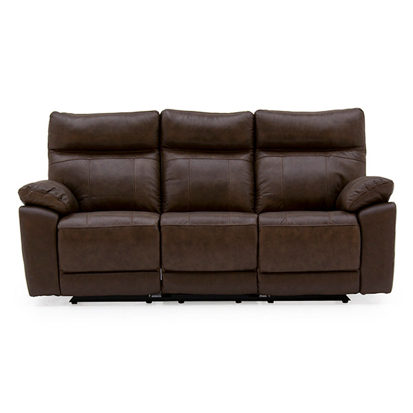 Compiano 3 Seater Reclining Sofa - Brown