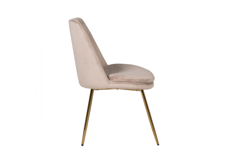 Christy Dining Chair - Sand Gold Leg