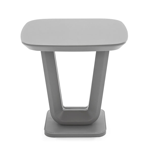 Wavy Lamp Table - Light Grey Matt 500