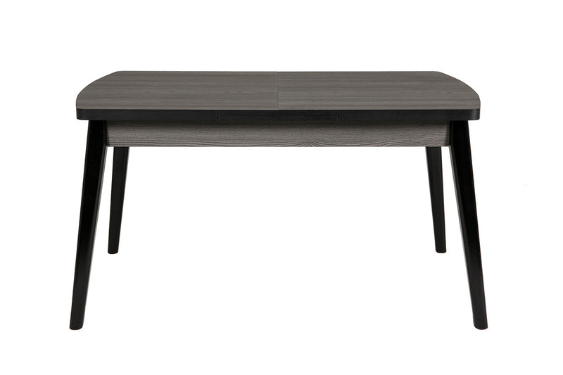 Mags Dining Table Extending 1800 - Grey Top Black Leg