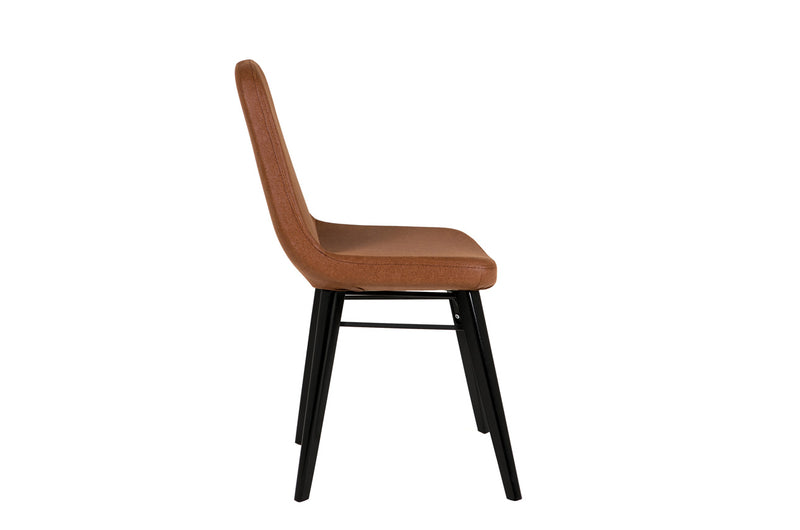 Janet Dining Chair - Tawny Black Leg