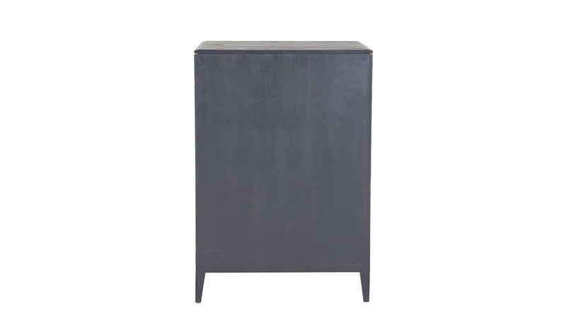 Darcy Tall Chest 5 Drawer - Ebony