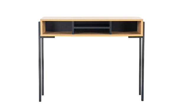 Milan Console Table 900 - Oak and Black