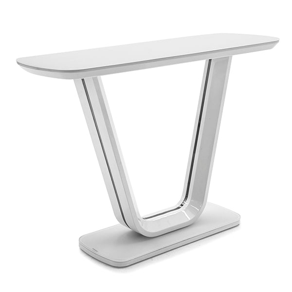 Wavy Console Table - White Gloss 1100