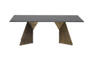 Iris Coffee Table - Stone Golden Black