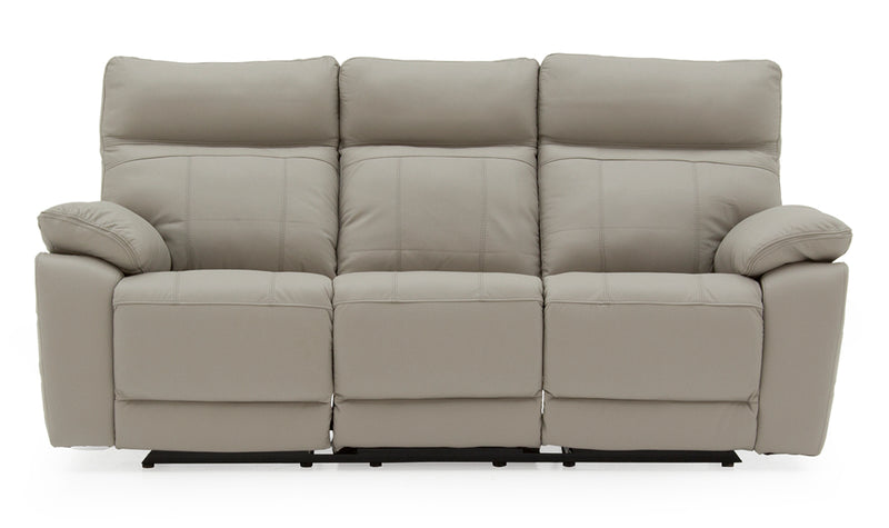 Compiano 3 Seater Reclining Sofa - Light Grey