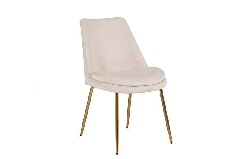 Christy Dining Chair - Sand Gold Leg