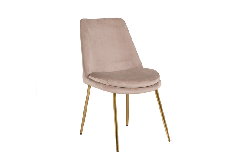 Christy Dining Chair - Sand Gold Leg