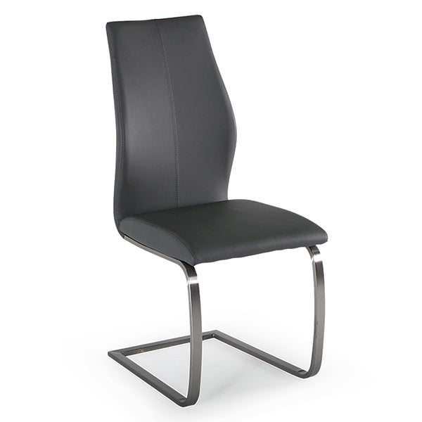 Wilma Dining Chair - Brushed Steel Grey
