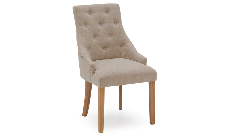 Hobson Dining Chair - Linen Beige