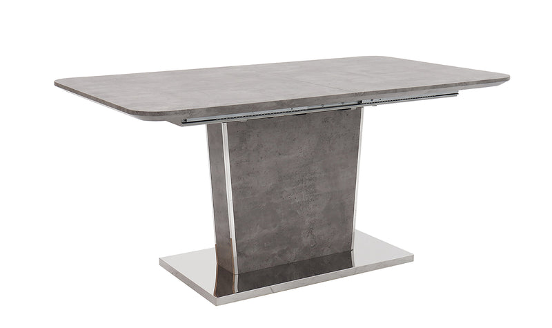 Giuseppe Dining Table Extending- Light Grey Concrete Effect 1200/1600