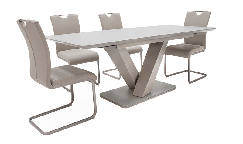 Rossbeg Dining Table Ext - Light Grey Matt 1600/2000