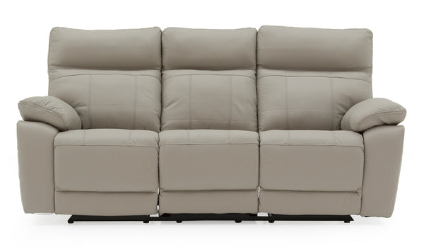 Compiano 3 Seater Reclining Sofa - Light Grey