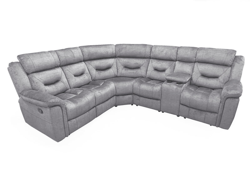 Davenport Corner Group Armless Static 1 Seater - Grey