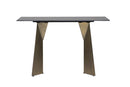 Iris Console Table - Stone Golden Black
