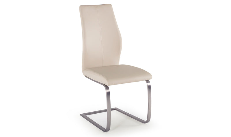 Wilma Dining Chair - Brushed Steel Taupe