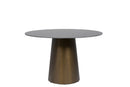 Atom Dining Table 1200 - Stone Golden Black