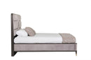 Darcy Bed 5' - Ebony Ecru Velvet