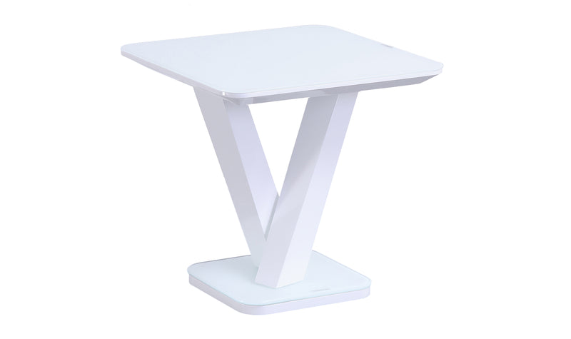 Rossbeg Lamp Table - White Gloss