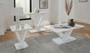 Rossbeg Lamp Table - White Gloss