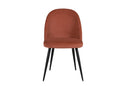 Gabe Dining Chair - Coral With Black Legs