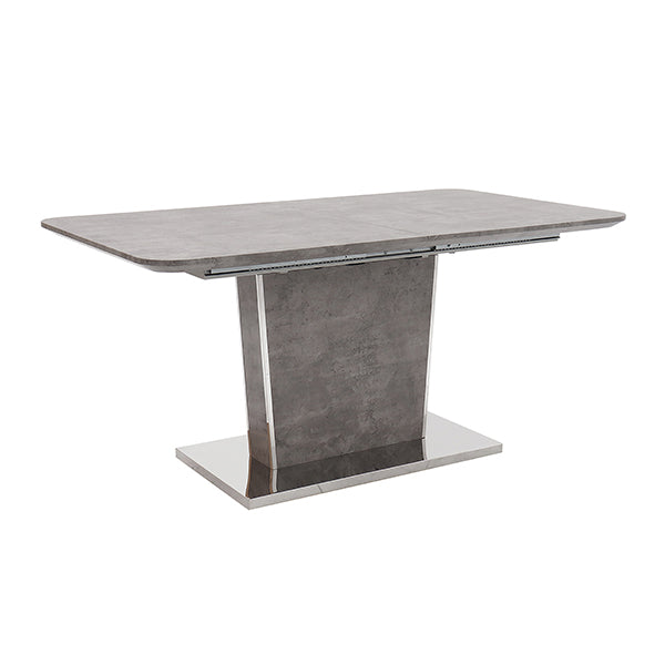 Giuseppe Dining Table Extending- Light Grey Concrete Effect 1200/1600