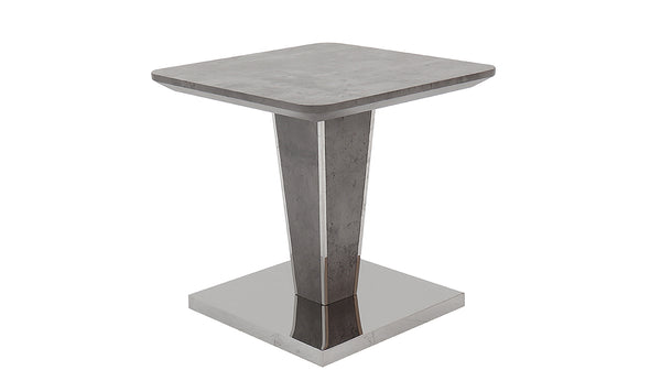 Giuseppe Lamp Table - Light Grey Concrete Effect