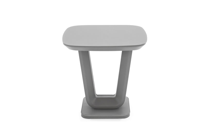Wavy Lamp Table - Light Grey Matt 500