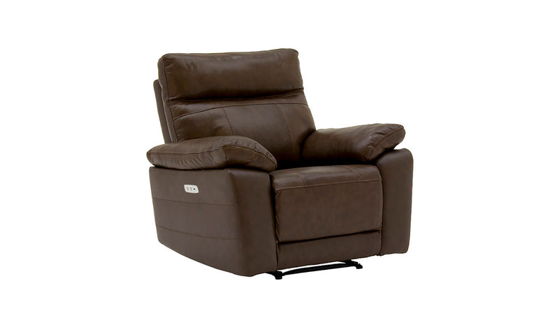 Compiano 1 Seater Electric Recliner - Brown