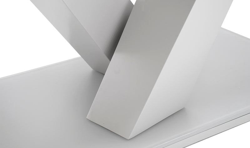 Rossbeg Dining Table Ext - White Gloss 1600/2000