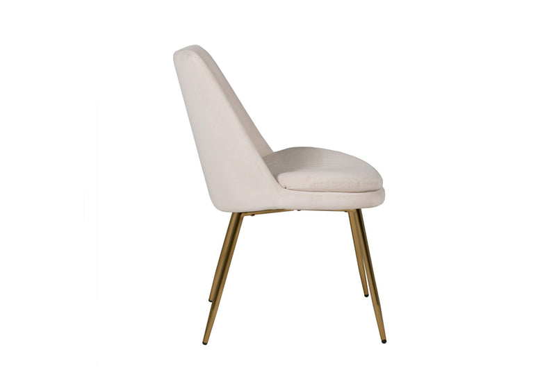 Christy Dining Chair - Sand Gold Leg