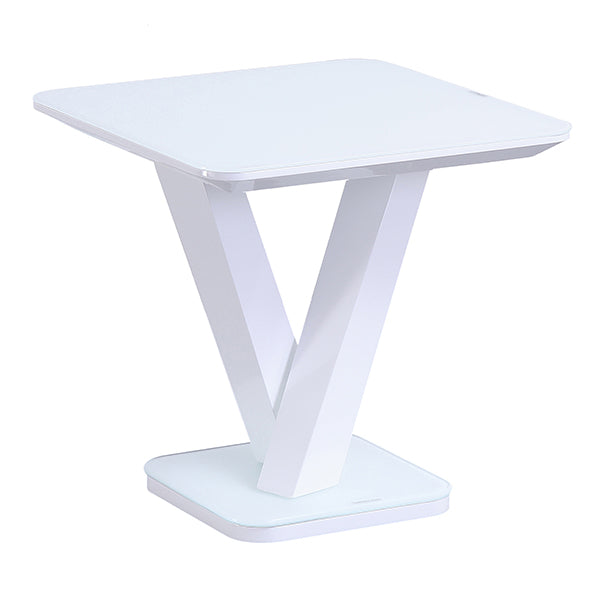 Rossbeg Lamp Table - White Gloss
