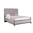 Darcy Bed 5' - Ebony Ecru Velvet