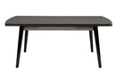 Mags Dining Table Extending 1800 - Grey Top Black Leg