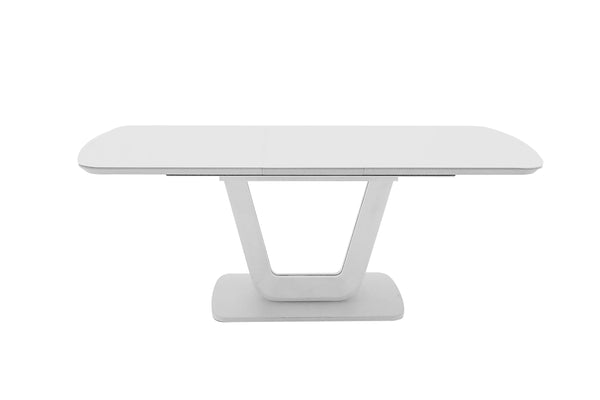 Wavy Dining Table Ext - White Gloss 1600/2000