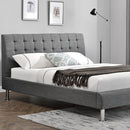 Lyon Fabric Bed - 4' 6 - Charcoal