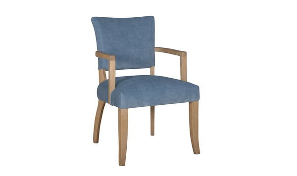 Prince Arm Chair Velvet - Blue