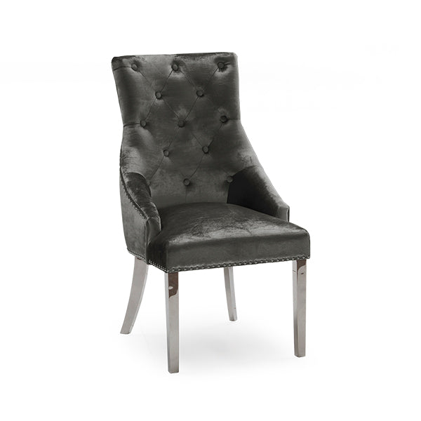 Knockerback Dining Chair - Charcoal