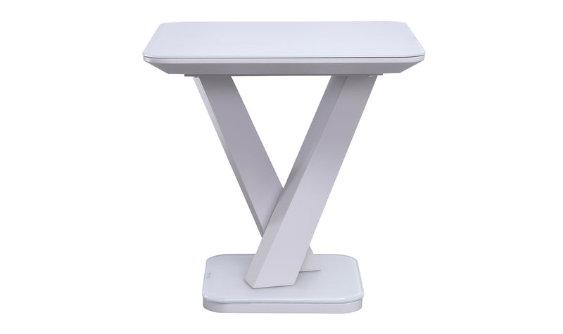 Rossbeg Lamp Table - Light Grey Matt